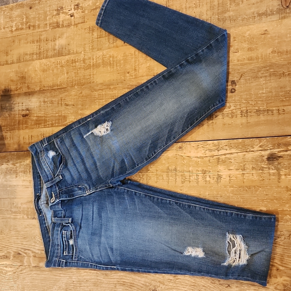 Flying Monkey Women's Medium Washed Distressed Je… - image 3